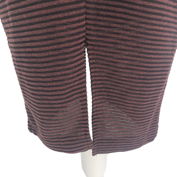 ASTR the Label Women Size Medium Striped Body-Con Sleeveless Dress Brown & Black - Picture 7 of 8